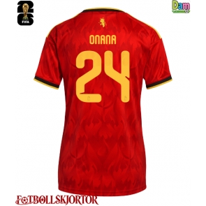 Belgien Amadou Onana #24 Hemmatröja Dam VM 2026 Kortärmad